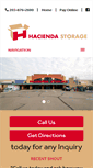 Mobile Screenshot of haciendastorage.com