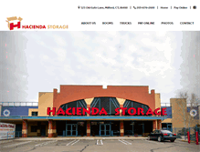 Tablet Screenshot of haciendastorage.com